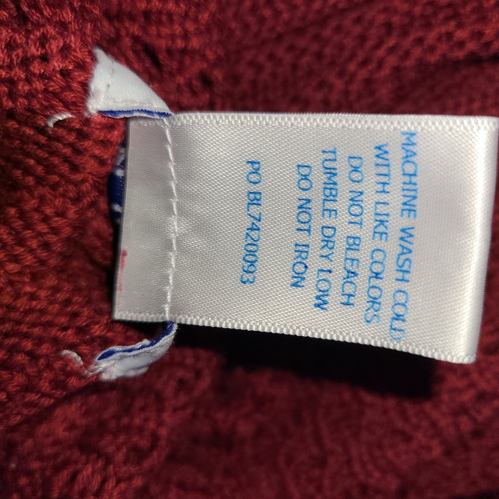 Vicki Wayne Vintage burgundy knit sweater Sz 2X - Picture 5 of 5